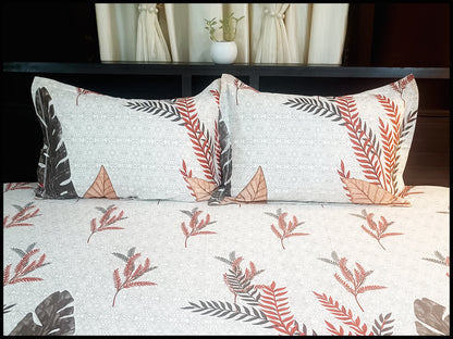 Ira - Brown Designer Bedsheet