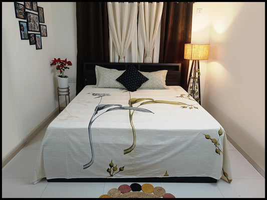 Qia - Pastel Designer Bedsheet