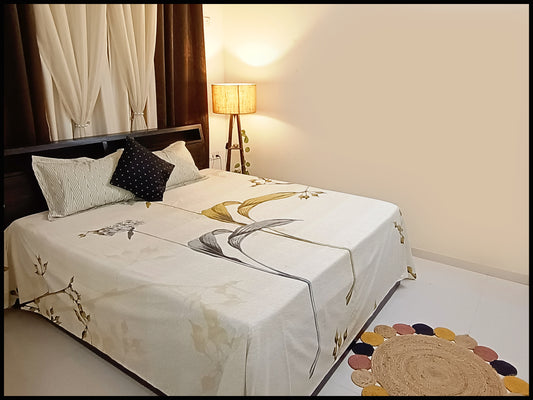 Qia - Pastel Designer Bedsheet
