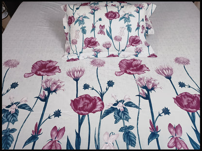 Rutika - Modern Floral Bedsheet