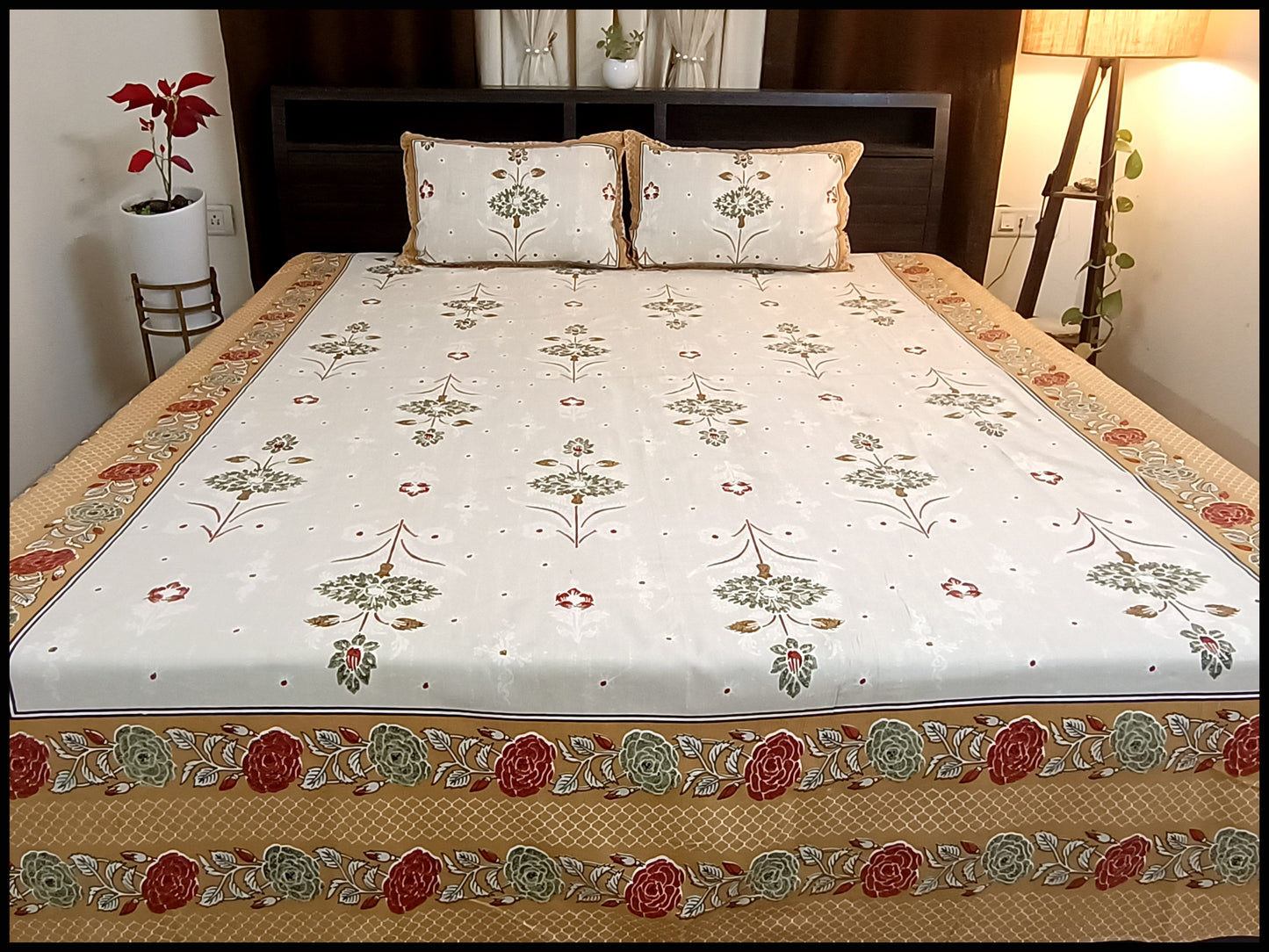 Sadagi - Ethnic Rose Bedsheet