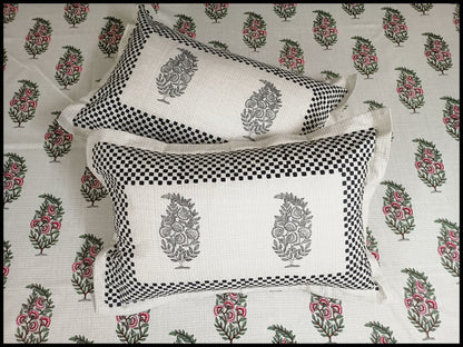 Sanna - White Elegant Floral Bedsheet