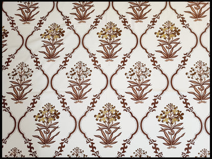 Sereesha - Brown  Mostif Pattern Bedsheet
