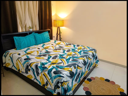 Serena    -    Turquoise Blue Bedsheet