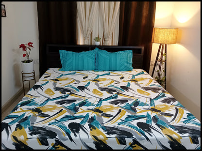 Serena    -    Turquoise Blue Bedsheet