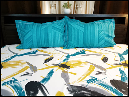 Serena    -    Turquoise Blue Bedsheet