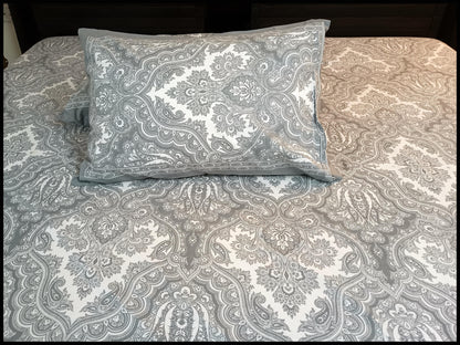 Shamli - Grey Ethnic Bedsheet