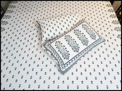 Ziya - White Ethnic Bedsheet